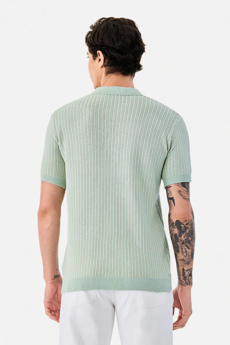 100% Cotton Flat Knit Polo T-Shirt - 3